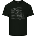 Microscope Science Biology Kids T-Shirt Childrens Black