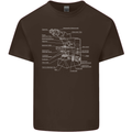 Microscope Science Biology Kids T-Shirt Childrens Chocolate