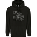 Microscope Science Biology Mens 80% Cotton Hoodie Black