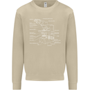 Microscope Science Biology Mens Sweatshirt Jumper Sand