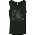 Microscope Science Biology Mens Vest Tank Top Black