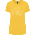 Microscope Science Biology Womens Wider Cut T-Shirt Yellow