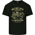 Military Base US American Army 4X4 Off Road Mens Cotton T-Shirt Tee Top Black