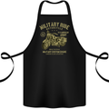 Military Motorcycle Army Motorbike Biker Cotton Apron 100% Organic Black
