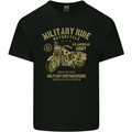 Military Motorcycle Army Motorbike Biker Mens Cotton T-Shirt Tee Top Black