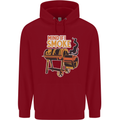 Mind if I Smoke Funny BBQ Grill Childrens Kids Hoodie Red