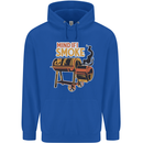 Mind if I Smoke Funny BBQ Grill Childrens Kids Hoodie Royal Blue