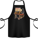 Mind if I Smoke Funny BBQ Grill Cotton Apron 100% Organic Black