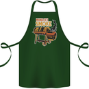 Mind if I Smoke Funny BBQ Grill Cotton Apron 100% Organic Forest Green