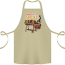 Mind if I Smoke Funny BBQ Grill Cotton Apron 100% Organic Khaki