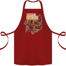 Mind if I Smoke Funny BBQ Grill Cotton Apron 100% Organic Maroon