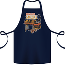 Mind if I Smoke Funny BBQ Grill Cotton Apron 100% Organic Navy Blue