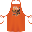 Mind if I Smoke Funny BBQ Grill Cotton Apron 100% Organic Orange