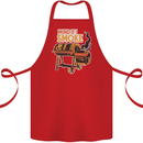 Mind if I Smoke Funny BBQ Grill Cotton Apron 100% Organic Red