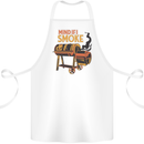 Mind if I Smoke Funny BBQ Grill Cotton Apron 100% Organic White