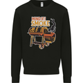 Mind if I Smoke Funny BBQ Grill Kids Sweatshirt Jumper Black