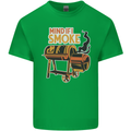 Mind if I Smoke Funny BBQ Grill Kids T-Shirt Childrens Irish Green