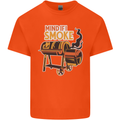 Mind if I Smoke Funny BBQ Grill Kids T-Shirt Childrens Orange