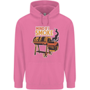 Mind if I Smoke Funny BBQ Grill Mens 80% Cotton Hoodie Azelea