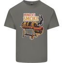 Mind if I Smoke Funny BBQ Grill Mens Cotton T-Shirt Tee Top Charcoal
