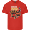Mind if I Smoke Funny BBQ Grill Mens Cotton T-Shirt Tee Top Red