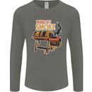 Mind if I Smoke Funny BBQ Grill Mens Long Sleeve T-Shirt Charcoal