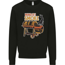 Mind if I Smoke Funny BBQ Grill Mens Sweatshirt Jumper Black