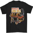 Mind if I Smoke Funny BBQ Grill Mens T-Shirt 100% Cotton Black