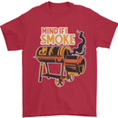 Mind if I Smoke Funny BBQ Grill Mens T-Shirt 100% Cotton Red
