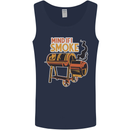 Mind if I Smoke Funny BBQ Grill Mens Vest Tank Top Navy Blue