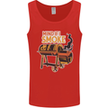 Mind if I Smoke Funny BBQ Grill Mens Vest Tank Top Red