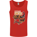 Mind if I Smoke Funny BBQ Grill Mens Vest Tank Top Red