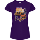 Mind if I Smoke Funny BBQ Grill Womens Petite Cut T-Shirt Purple