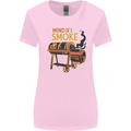 Mind if I Smoke Funny BBQ Grill Womens Wider Cut T-Shirt Light Pink