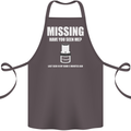 Missing 10 mm Socket Funny Plumer Mechanic Cotton Apron 100% Organic Dark Grey