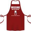 Missing 10 mm Socket Funny Plumer Mechanic Cotton Apron 100% Organic Maroon