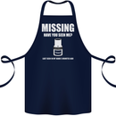 Missing 10 mm Socket Funny Plumer Mechanic Cotton Apron 100% Organic Navy Blue