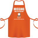 Missing 10 mm Socket Funny Plumer Mechanic Cotton Apron 100% Organic Orange