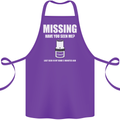 Missing 10 mm Socket Funny Plumer Mechanic Cotton Apron 100% Organic Purple