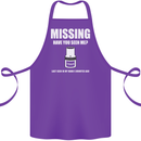 Missing 10 mm Socket Funny Plumer Mechanic Cotton Apron 100% Organic Purple