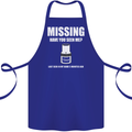 Missing 10 mm Socket Funny Plumer Mechanic Cotton Apron 100% Organic Royal Blue