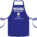 Missing 10 mm Socket Funny Plumer Mechanic Cotton Apron 100% Organic Royal Blue