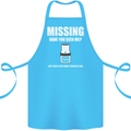 Missing 10 mm Socket Funny Plumer Mechanic Cotton Apron 100% Organic Turquoise