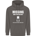 Missing 10 mm Socket Funny Plumer Mechanic Mens 80% Cotton Hoodie Charcoal