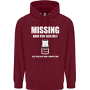 Missing 10 mm Socket Funny Plumer Mechanic Mens 80% Cotton Hoodie Maroon