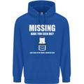 Missing 10 mm Socket Funny Plumer Mechanic Mens 80% Cotton Hoodie Royal Blue