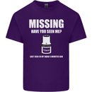 Missing 10 mm Socket Funny Plumer Mechanic Mens Cotton T-Shirt Tee Top Purple