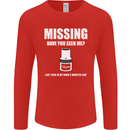 Missing 10 mm Socket Funny Plumer Mechanic Mens Long Sleeve T-Shirt Red