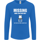 Missing 10 mm Socket Funny Plumer Mechanic Mens Long Sleeve T-Shirt Royal Blue