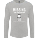 Missing 10 mm Socket Funny Plumer Mechanic Mens Long Sleeve T-Shirt Sports Grey